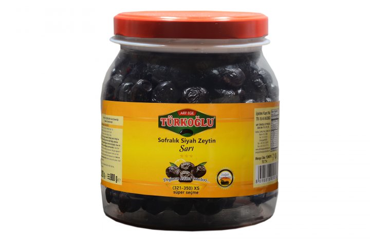 Sofralık Siyah Zeytin - Sarı - XS - 900 gr